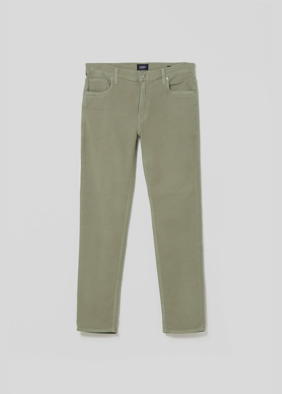 Adler Slim French Terry In Spring Moss